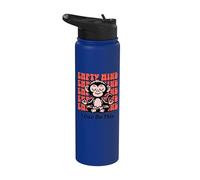 Meditating Monkey Encouragement, Beginner Yoga Mediate Chimp Stainless Steel Insulated Water Bottle