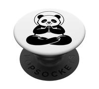 Meditating Panda Yoga Zen Balance PopSockets Adhesive PopGrip
