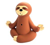 Meditating Sloth Keychain - Sounding LED Key Ring Flashlight, Cute Keys Holder | Stylish Accessory For Bag Phone Decoration, Practical Keychains Gift, Collectible Animal Charm, Fun Functional Gadget