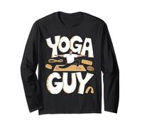 Meditating Stick Man Meditation Zen Namaste Yoga Instructor Long Sleeve T-Shirt