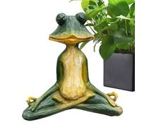 Meditating Yoga Frog Statue, Yoga Pose Frog Statue, Frog Ornaments Garden Sculptures & Statues Yoga Frog Statue Frog Gifts Frog Figures Cute Frog Figurines Frog Model Frogs Frog Decor Garden Statues
