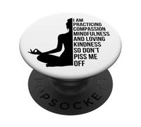 Meditating yoga Mystical practicing Compassion healing PopSockets Adhesive PopGrip