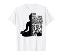Meditating Yoga Mystical Practicing Compassion Healing Value Graphic T-Shirt