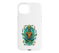 MEDITATING ZOMBIE Weird and Wacky Case for iPhone 15 Plus