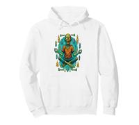 MEDITATING ZOMBIE Weird and Wacky Pullover Hoodie