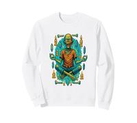 MEDITATING ZOMBIE Weird and Wacky Sweatshirt