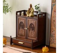 Meditation Altar Table At Home, Chinese Altar Cabinet with Storage Drawer, Suitable for Buddhist and Taoist Altars, As Well As Personal Shrines