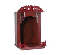 Meditation Altar Table,Wall-Mounted Buddha Shrine,Buddha Statue Cabinet,Personal Shrine Stand with Retractable Pull-Out Shelves,Suitable Bedrooms,Offices,Living Rooms(B,16IN)