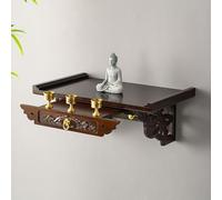 Meditation Altar Table, Wall-Mounted Prayer Shrine with Drawer, Pooja Table for Divination, Relaxation, and Spiritual Practices - Perfect for Day of the Dead Altars