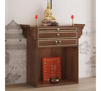 Meditation Altar Table with Storage Drawer, Puja Table for Home Prayer & Relaxation, Easy Assembly Worship Decor