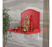 Meditation Altar Table Wooden Buddha Cabinet Wall-Mounted Carved Temple Display Rack