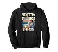 MEDITATION AND SOLITUDE AT THE BEACH outdoor meditations Pullover Hoodie