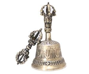 Meditation Bell and Dorje Set - Handmade Tantric and Taoist Ritual Instruments, Handmade Dharma Bell | Meditation and Prayer Bell Dorje Set, Home Decor