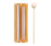Meditation Bell Hand Responsive 3 Tone Wooden Mallet | Chime Bell Teachers for Prayer, Yoga, Healing, Mindfulness, Teachers, Classrooms, Eastern Energies Music, Prayer Yoga