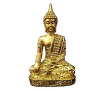 Meditation Buddha Statue Sculpture, Golden Resin Ornament, Home Office Garden Decor Buddha Statue Ornaments Crafts
