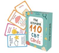 Meditation Cards - Mental Health Cards | 110 Coping Skills Card | Portable Emotional Knowledge Tools for Counselor Educators Students Adult Parents