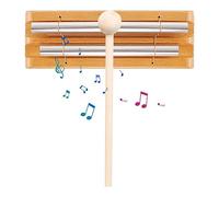 Meditation Chime | Classroom Chime - Sound Healing Responsive Chime With Wooden Mallet, Hand Relaxation Chme For Prayer Yoga Eastern Music Veeteah