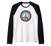 Meditation Circle - Wu Xing Five Elements Qigong Raglan Baseball Tee