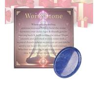 Meditation Crystals, Natural Thumb Stone, Mindfulness Fidget Gem with Yoga
