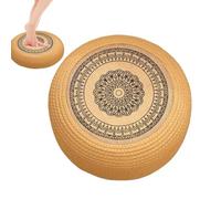Meditation Cushion - Round Natural Fabric Cushion, Eco Friendly Mat, Portable Zen Seat Accessory, Lightweight Bohemian Home Decor | Garden Reading Corner