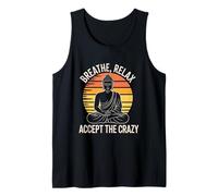 Meditation Design for Yoga Lovers - Breathe Relax Accept Tank Top