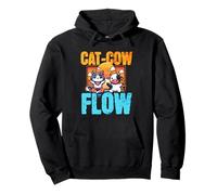 Meditation Design For Yoga Lovers - Cat Cow Flow Pullover Hoodie
