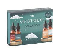 Meditation Essential Oils Set - 4 x 10ml Pre-Blended Blends (Sandalwood, Thyme, Palo Santo) with Dropper Lids for Relaxation, Meditation, and Self-Care - Calm, Reset, Reflect, Renew