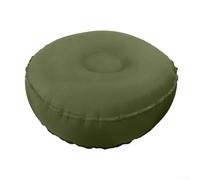 Meditation Floor Cushion, Yoga Bolster Pillow Balance Inflatable Yoga Cushion Footrest Pillow For Leisure Travel Fitness Outdoor Foldable Pedal 42X42x15cm Dark Blue Olive Green (Olive green)