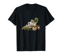 Meditation Frog Living Slow Life Zen Garden Meditating T-Shirt
