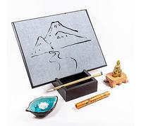 Meditation Gifts Buddha Drawing Board - Woman Relaxation Gifts Man Zen Gifts Zen Decor Office Home Zen Garden Relaxing Art Water Painting Board Unique Stress Relief Birthday Gifts for Adults Him Her