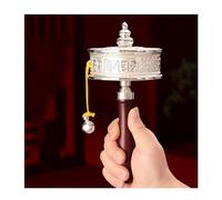 Meditation Gifts,buddhism for beginners Hand Held Prayer Wheel Buddhist Prayer Wheel Tibetan Buddhist Handheld Prayer Wheel with Scroll