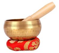 Meditation Gifts,Tibetan Singing Bowl Set Handcrafted, for Mindfulness, Handmade Prayer Tools with，yoga accessories