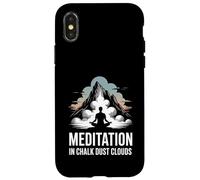 Meditation In Chalk Dust Clouds Rock Climber Zen Case for iPhone X/XS