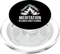 Meditation In Chalk Dust Clouds Rock Climber Zen PopSockets PopGrip for MagSafe