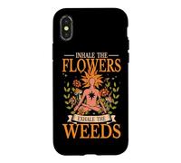 Meditation Inhale The Flowers Exhale The Weeds Yoga Case for iPhone X/XS