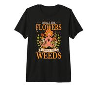 Meditation Inhale The Flowers Exhale The Weeds Yoga Premium T-Shirt