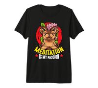 Meditation is My Passion Meditate Yoga Goat Lover Meditation Premium T-Shirt