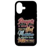 Meditation Is When God Talks To You Meditation Case for iPhone 17