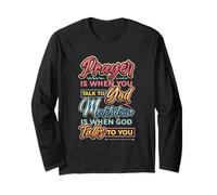 Meditation is When God Talks to You Meditation Long Sleeve T-Shirt