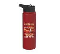 Meditation is When God Talks to You Meditation Stainless Steel Insulated Water Bottle
