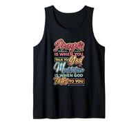Meditation is When God Talks to You Meditation Tank Top