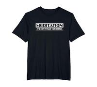 Meditation It's not What You Think Tee T-Shirt, Men's Big and Tall, Black, 3X Tall