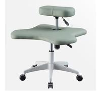 Meditation Kneeling Office Chair with Wheels, Ergonomic Cross-Legged Desk Chair, Height Adjustable Seating for Home Office, Yoga and Meditation