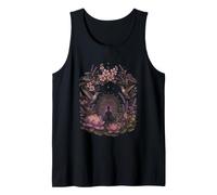 Meditation Lotus Hummingbird Floral Mandala Moon Yoga Tank Top