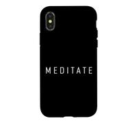 Meditation Lovers/Simple Mindfulness Minimalist Design Case for iPhone X/XS