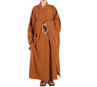 Meditation Monk Robe Loose Comfortable, Robes Gown Religion Monk Clothing for Buddhism Monk Buddhist Clothing for Adults Men Meditation Gown