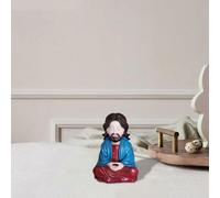 Meditation Old Man Figurine Creating A Personal Tranquil Space A Stress Artifact Helping You Enjoy Every Moment Of Peace And Relaxation! (Blue, 15x9. 5x6cm)