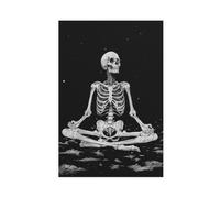 Meditation on The Human Skeleton Canvas Poster Wall Art Decor Print Picture Paintings for Living Room Bedroom Decoration 24x36inch(60x90cm)