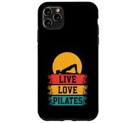 Meditation Pilates Bridge Pose Funny Live Love Pilates Retro Case for iPhone 11 Pro Max