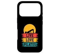 Meditation Pilates Bridge Pose Funny Live Love Pilates Retro Case for iPhone 17 Pro